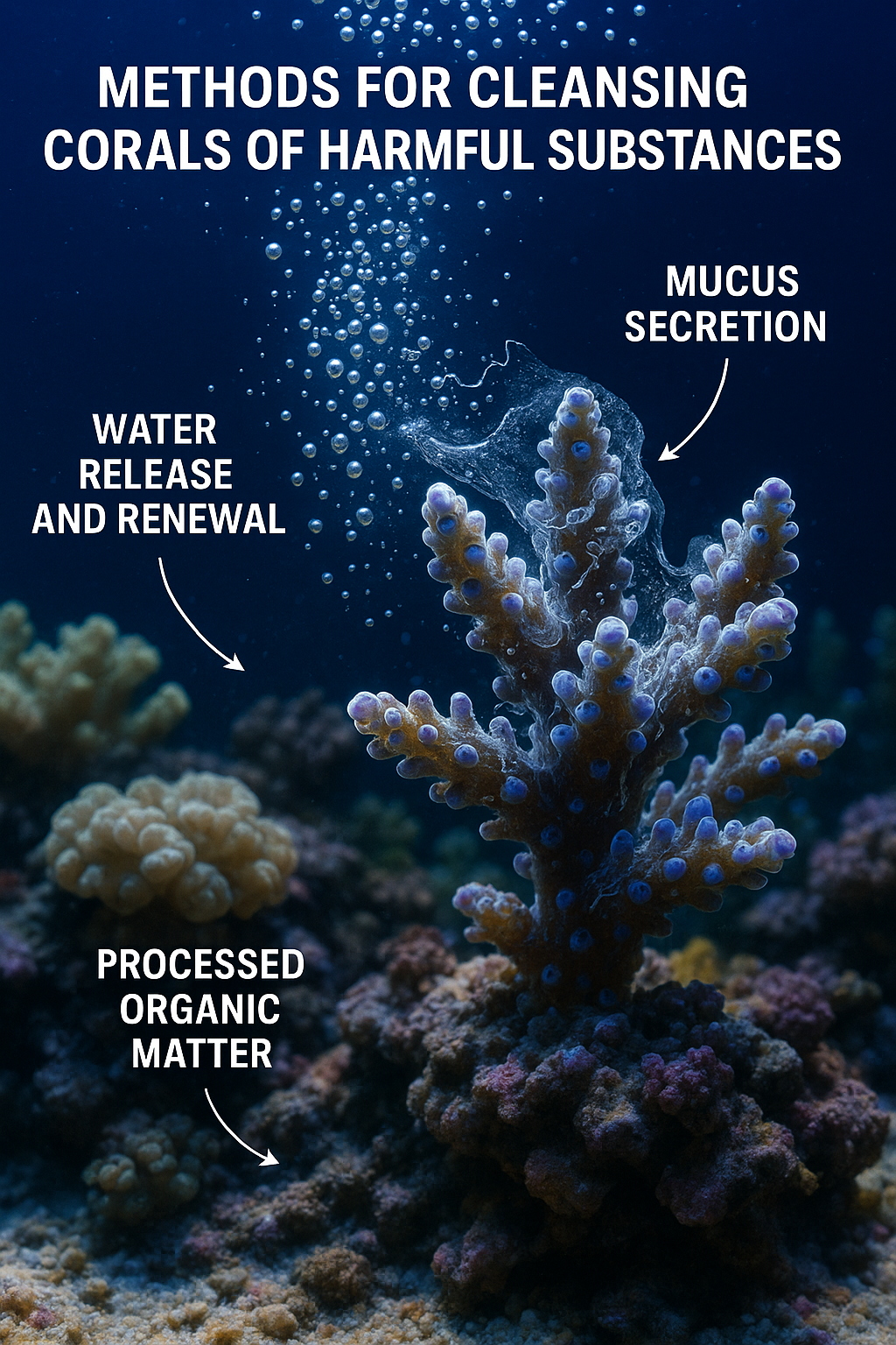Methods for Cleansing Corals of Harmful Substances