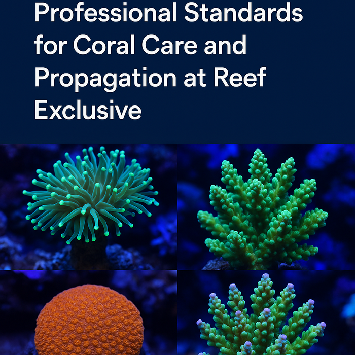 Professional Standards for Coral Care and Propagation at Reef Exclusive
