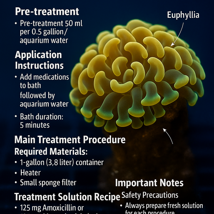 Coral Treatment for Infections (Brown Jelly) and Post-Fragging Recovery