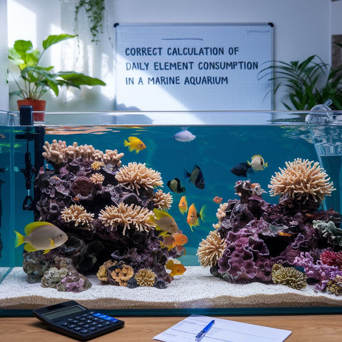 Correct Calculation of Daily Element Consumption in a Marine Aquarium