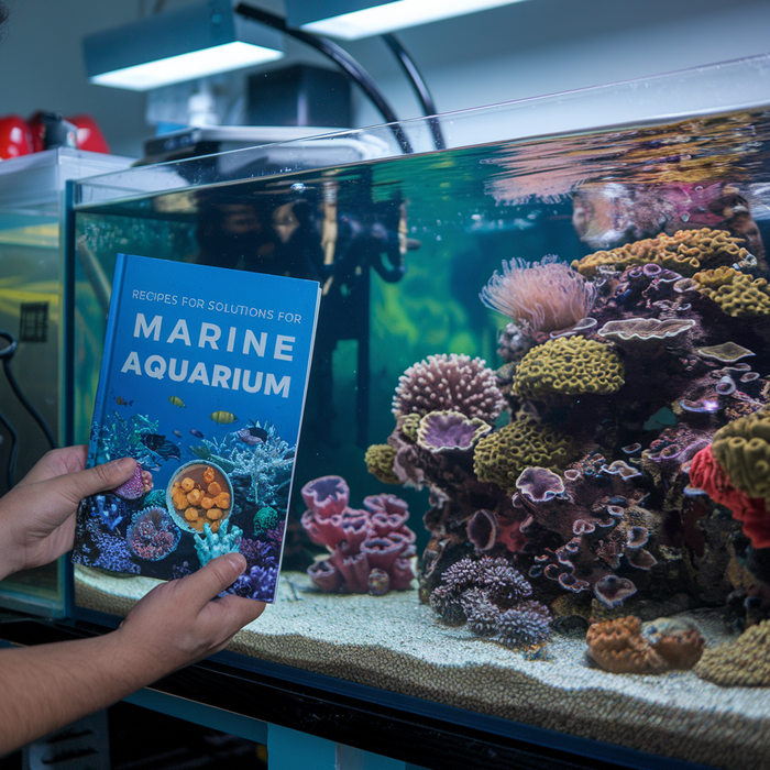 "Recipes for solutions for marine aquarium" - (my mixes)