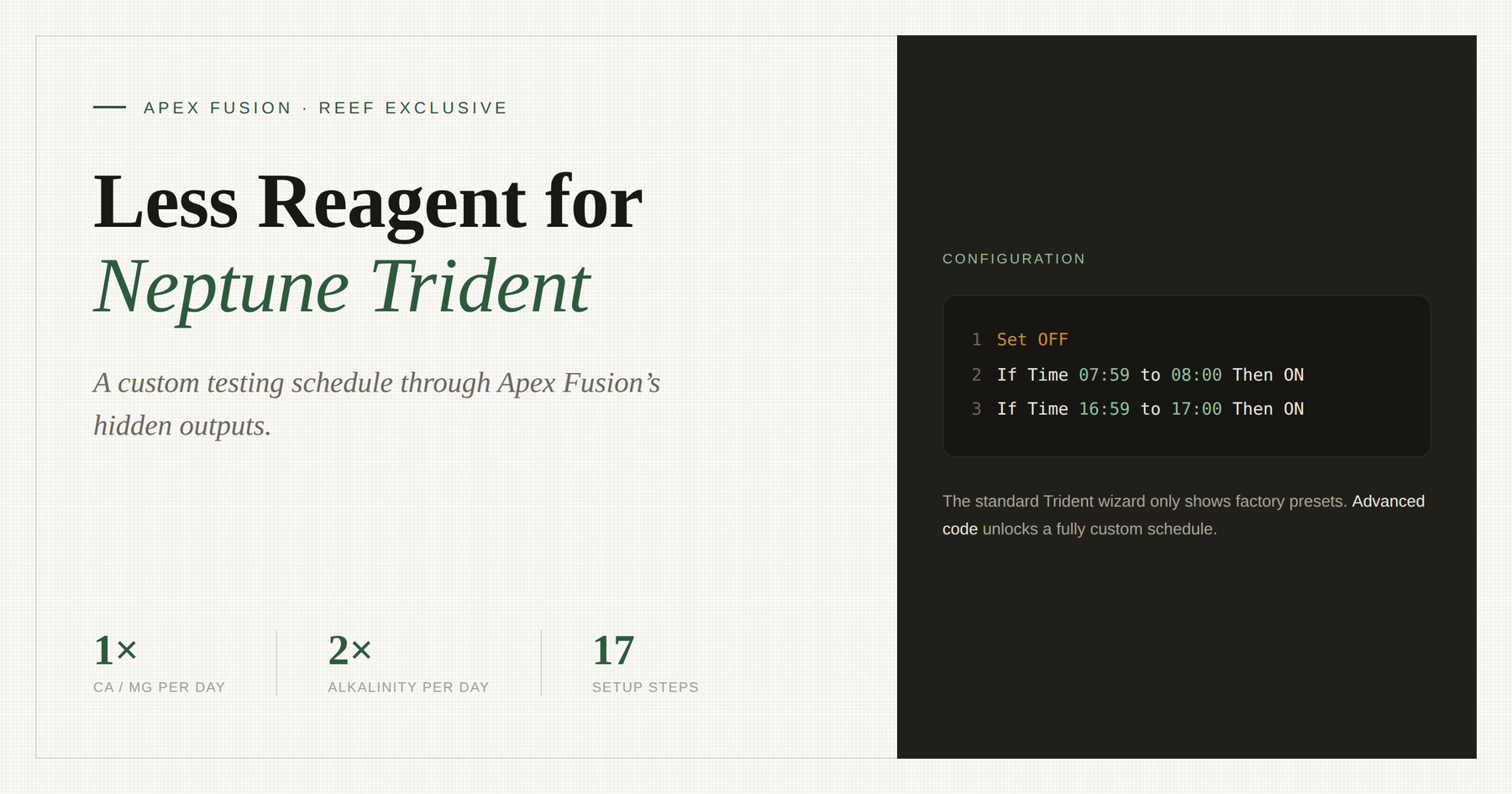How to Reduce Neptune Trident Reagent Consumption